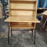 Guariche-style metal and wood secretary