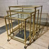 Tables gigognes italiennes en laiton