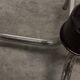Parrot coat rack 16 hooks industrial in chromed metal and base + black balls 1960