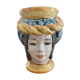 Ceramic Moorish head vase Caltagirone Sicily