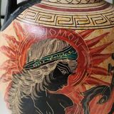 Greek amphora vase/goddess athena museum reproduction