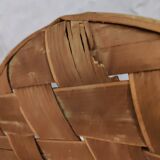 Armchair made from woven chestnut slats, called Le Corbusier