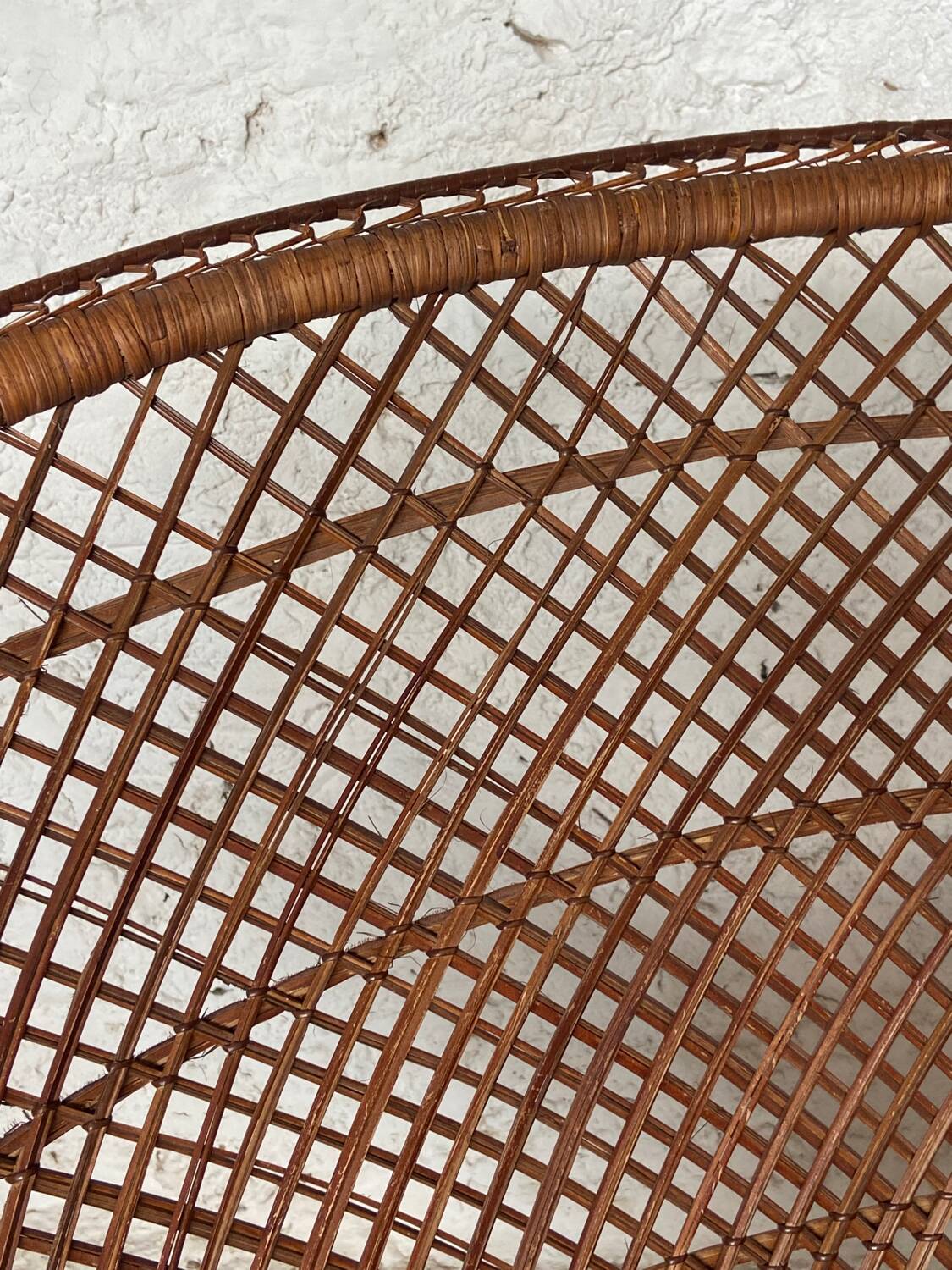 Large rattan armchair c.1970