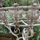 Ancienne jardinière corbeille sur pied fer forgé Orangerie fin XIXème