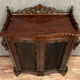 Exceptional furniture for this Napoleon III period living room library in curved mahogany shape