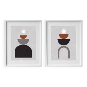 2 framed art prints