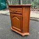 Wooden corner TV cabinet in solid wood, Louis XIV style.
