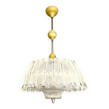 Chandelier en plexiglas moderne du milieu du siècle années 1970