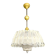 Mid century modern plexiglass chandelier 1970s