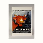Original advertising lithograph "The Laughing Cow" - Rare proof before publication around 1930