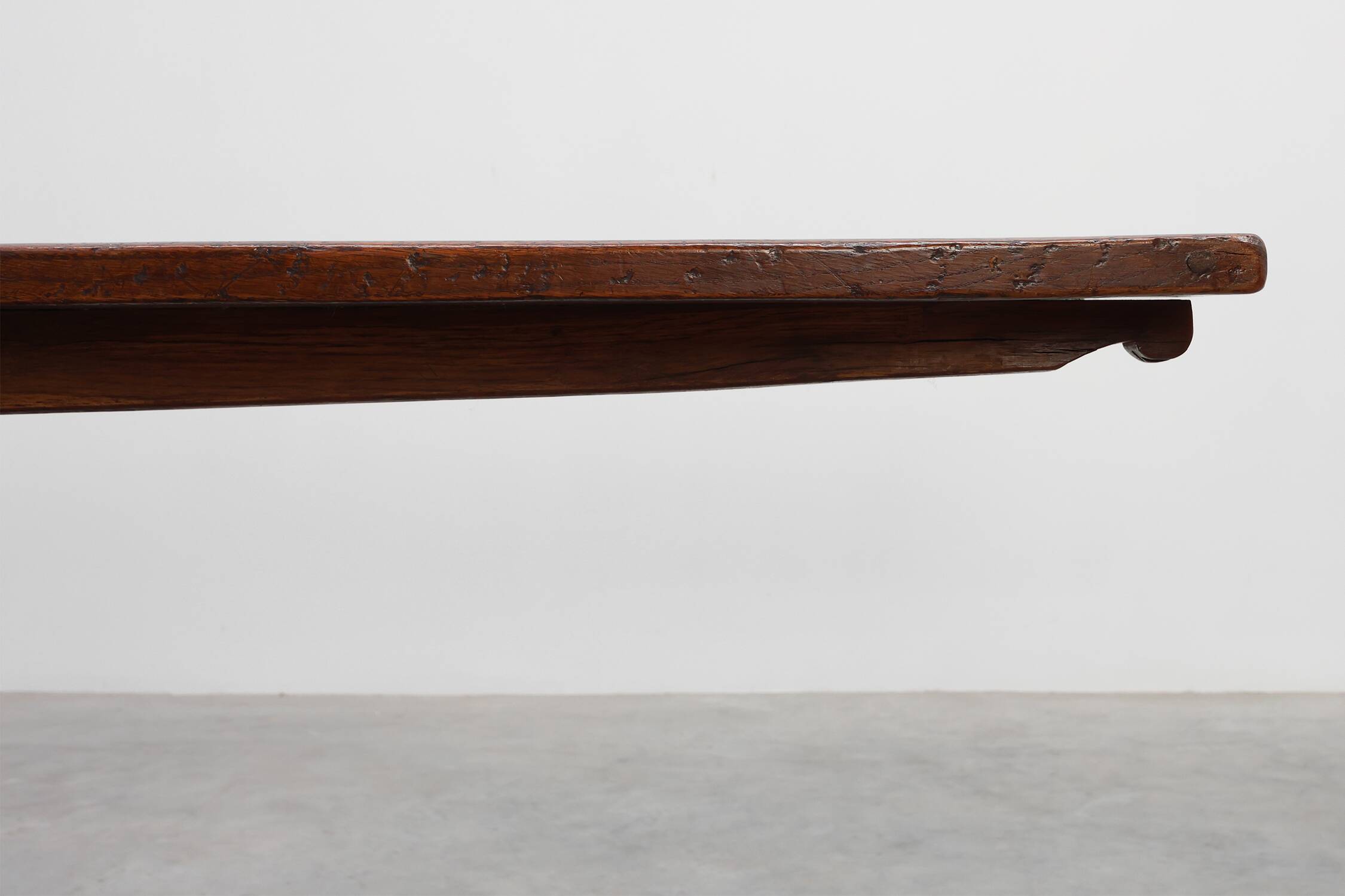 Large 17th‑Century Extendable Oak Dining Table, France
