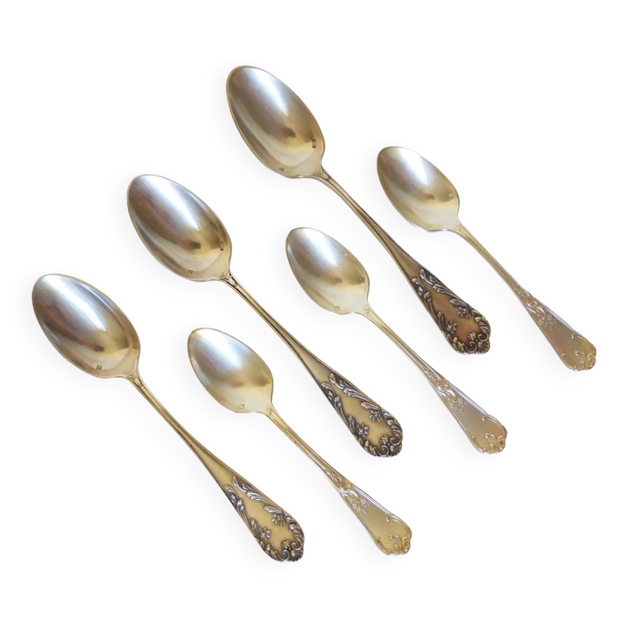 3 small spoons + 3 vintage silver-plated moka spoons 2106261
