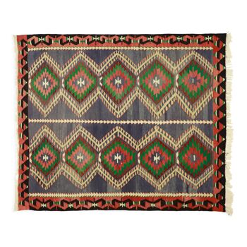 Anatolian handmade kilim rug 212 cm x 173 cm