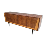 Enfilade en acajou sur une base en bois noirci