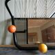 Ancien porte-manteaux patères en acier - boules et scoubidou des années 50