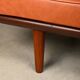 Hans J. Wegner GE19 Daybed in Teak and Camel Leather for Getama Denmark