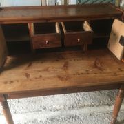 Bureau à gradins en pitchpin
