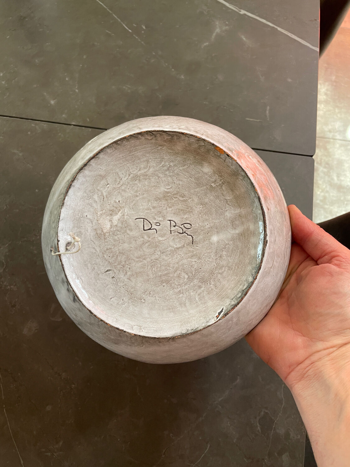 Vintage ceramic cut Alain di bin 1960