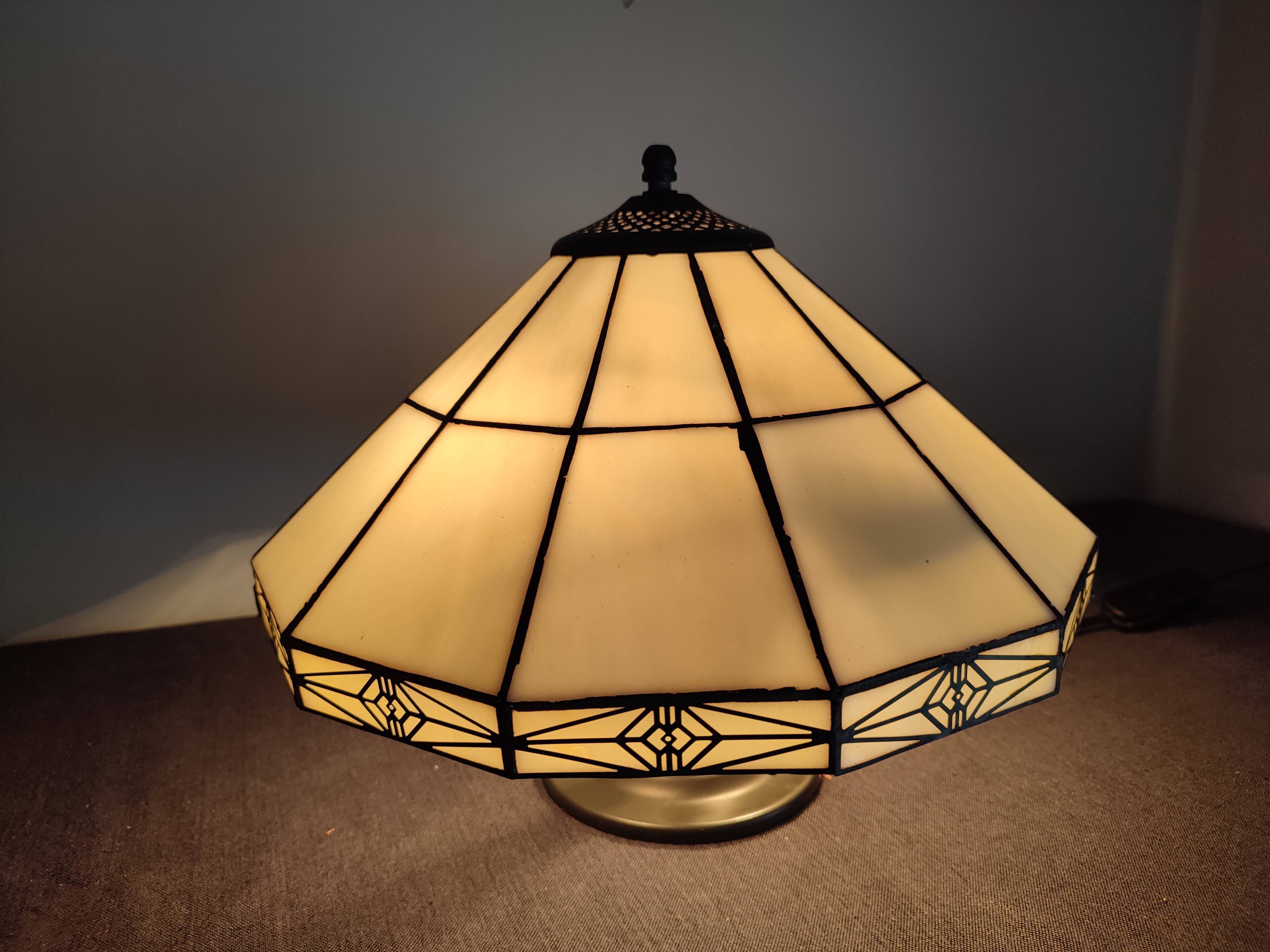 Set of two vintage tiffany style ceiling lights