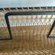 Iron and Rattan Magazine Rack - 1960s - Vintage