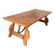 Large vintage table in solid walnut
