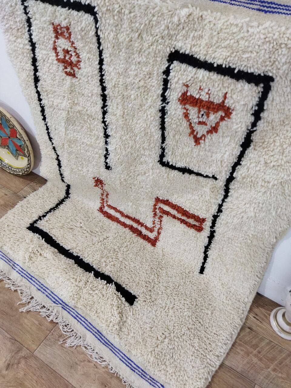 Tapis Berbère Marocain Artisanal 158 X 112 CM