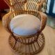 Conte armchair by Biancamano in rattan by Gio Ponti and Lio Carminati, Italy 1960s