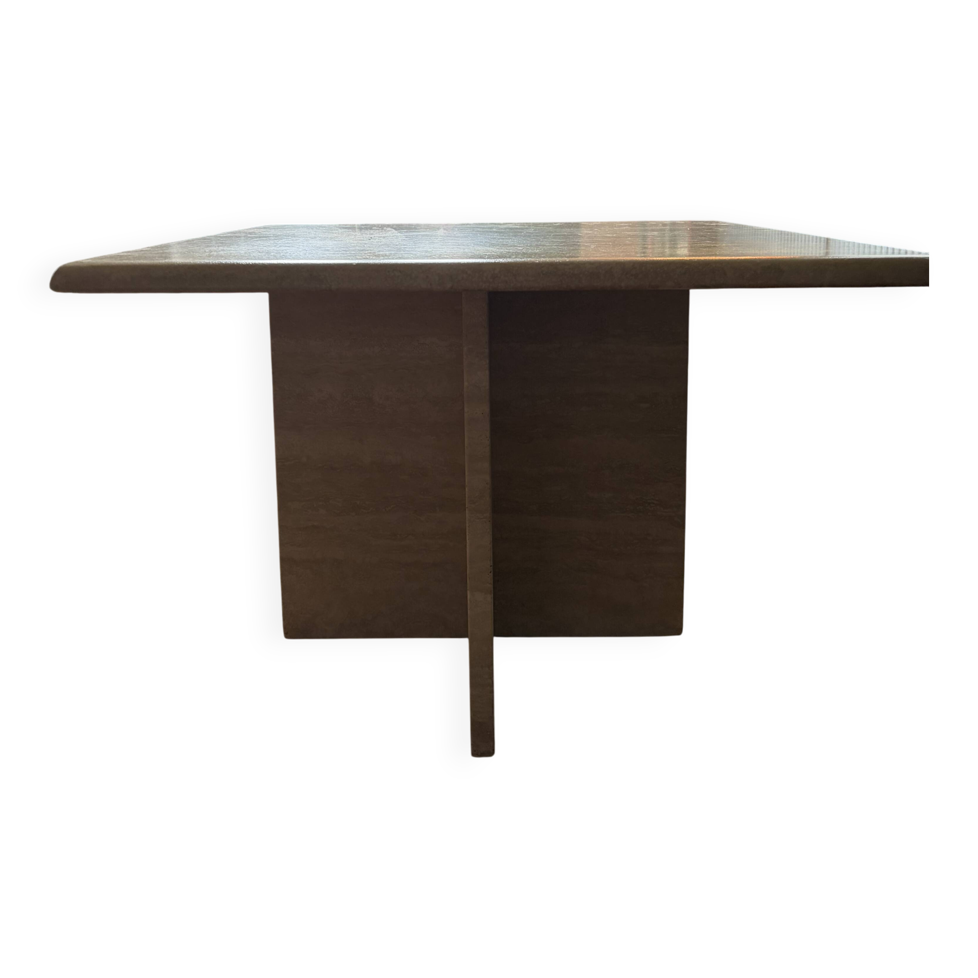 Travertine coffee table