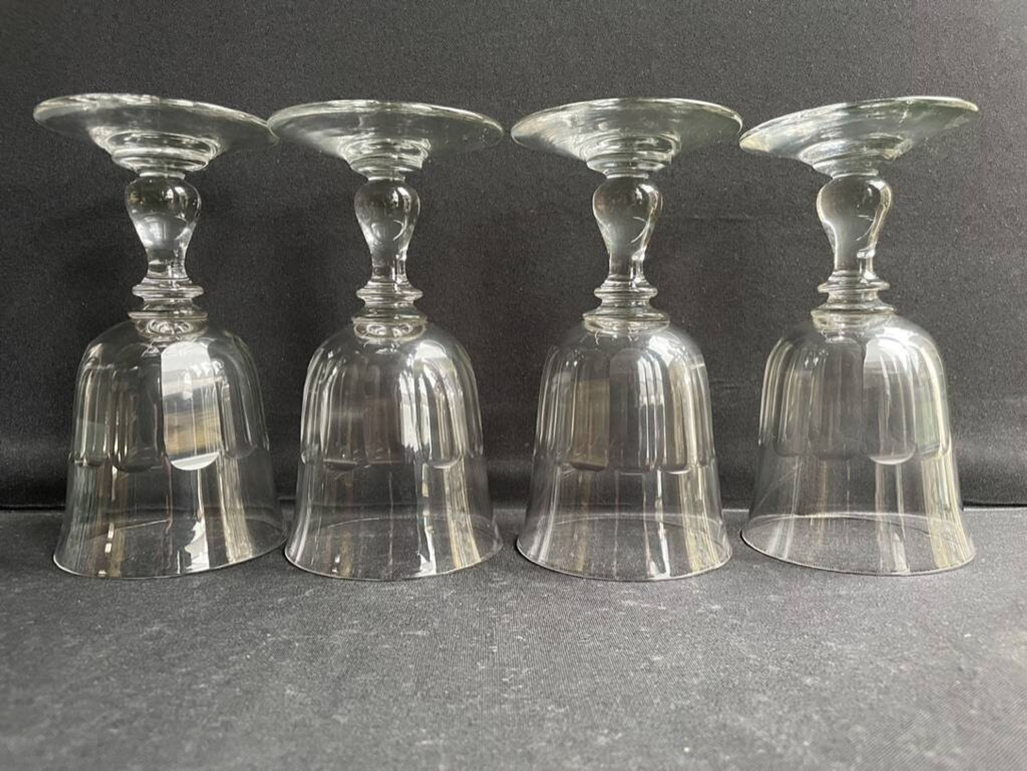4 verres à eau XIXème – Établissements Legras