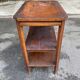 1950s Art Deco solid wood shelf with drawer