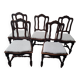 5 chaises style Louis XV rénovées