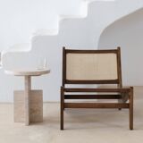 La Greca Side Table - Natural Travertine