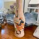 Very large vase Fratelli Fanciullacci scarified ceramic