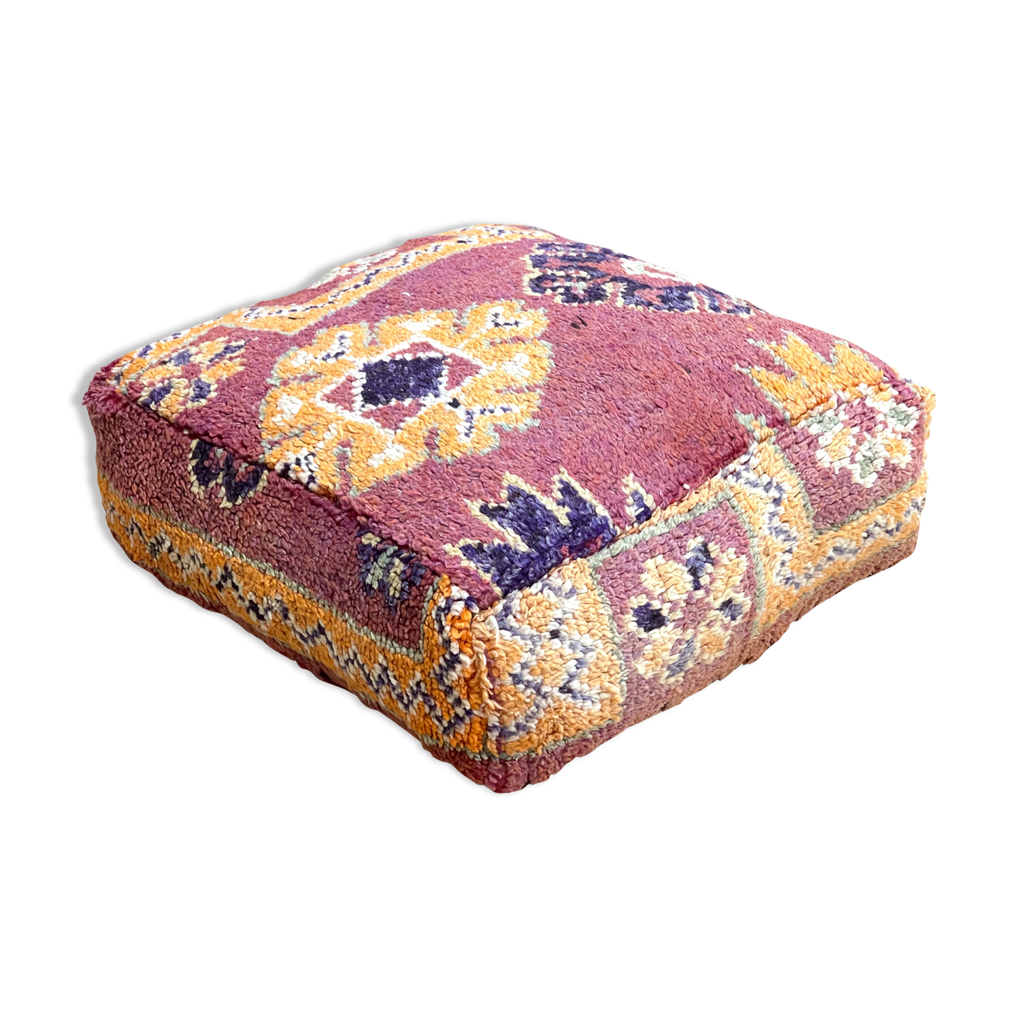 Moroccan kilim pouf