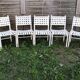 Suite de 7 chaises tressées triconfort vintage