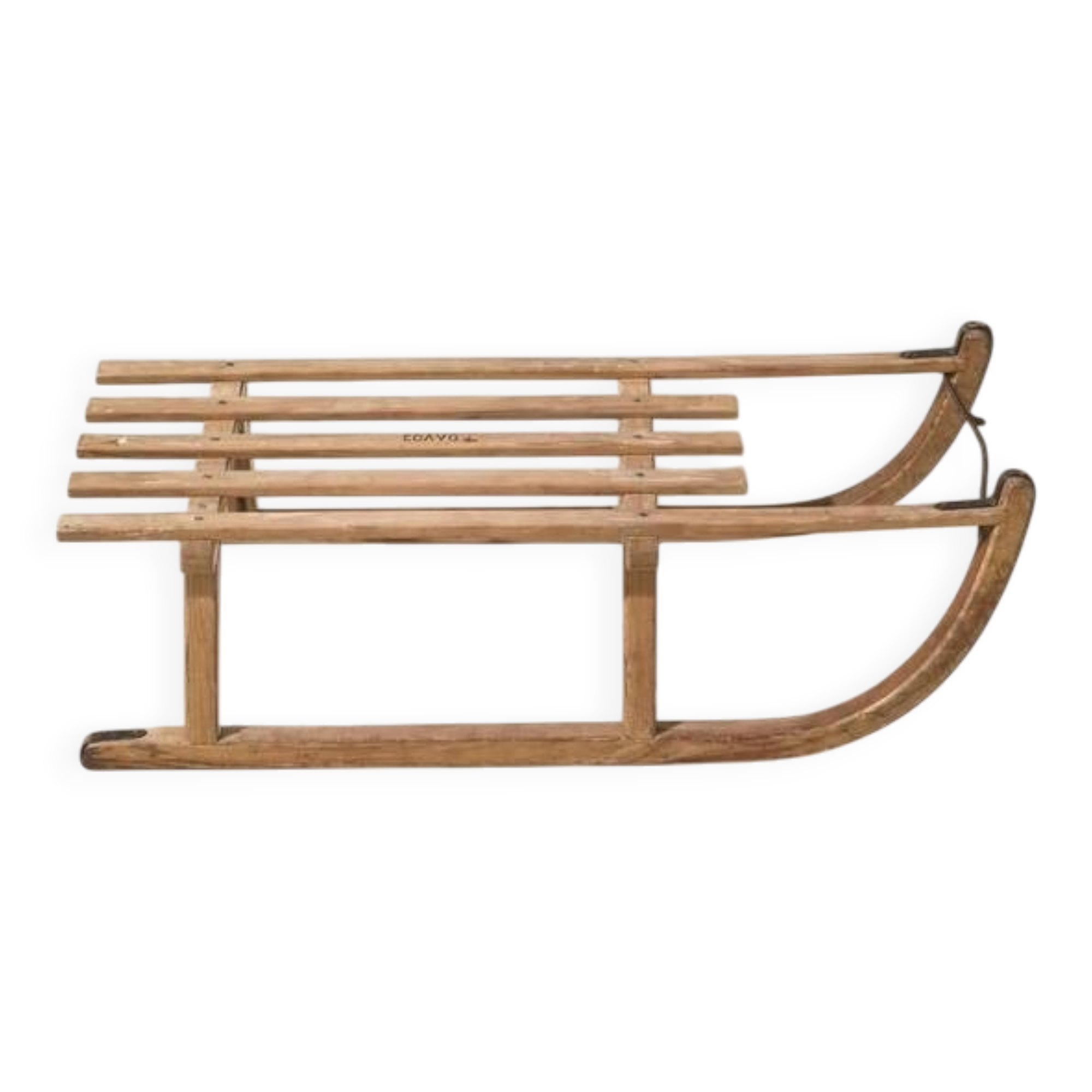 Old wooden luge – Davos – Switzerland – 1930s