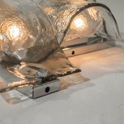 Set of 8 composable LP26 wall lamps by Carlo Nason for Mazzega-  Italy 1970