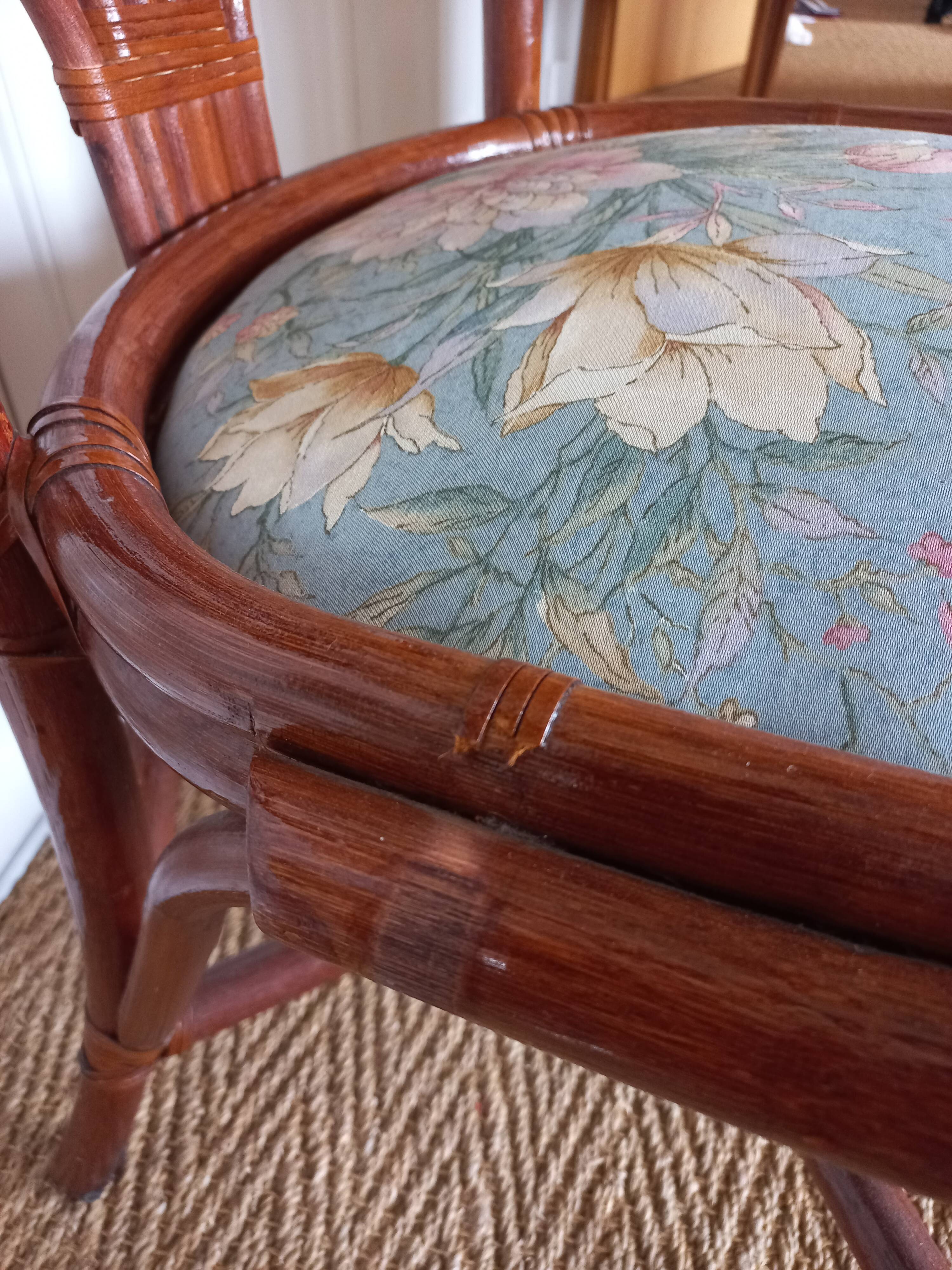 Rattan armchair from the 70s