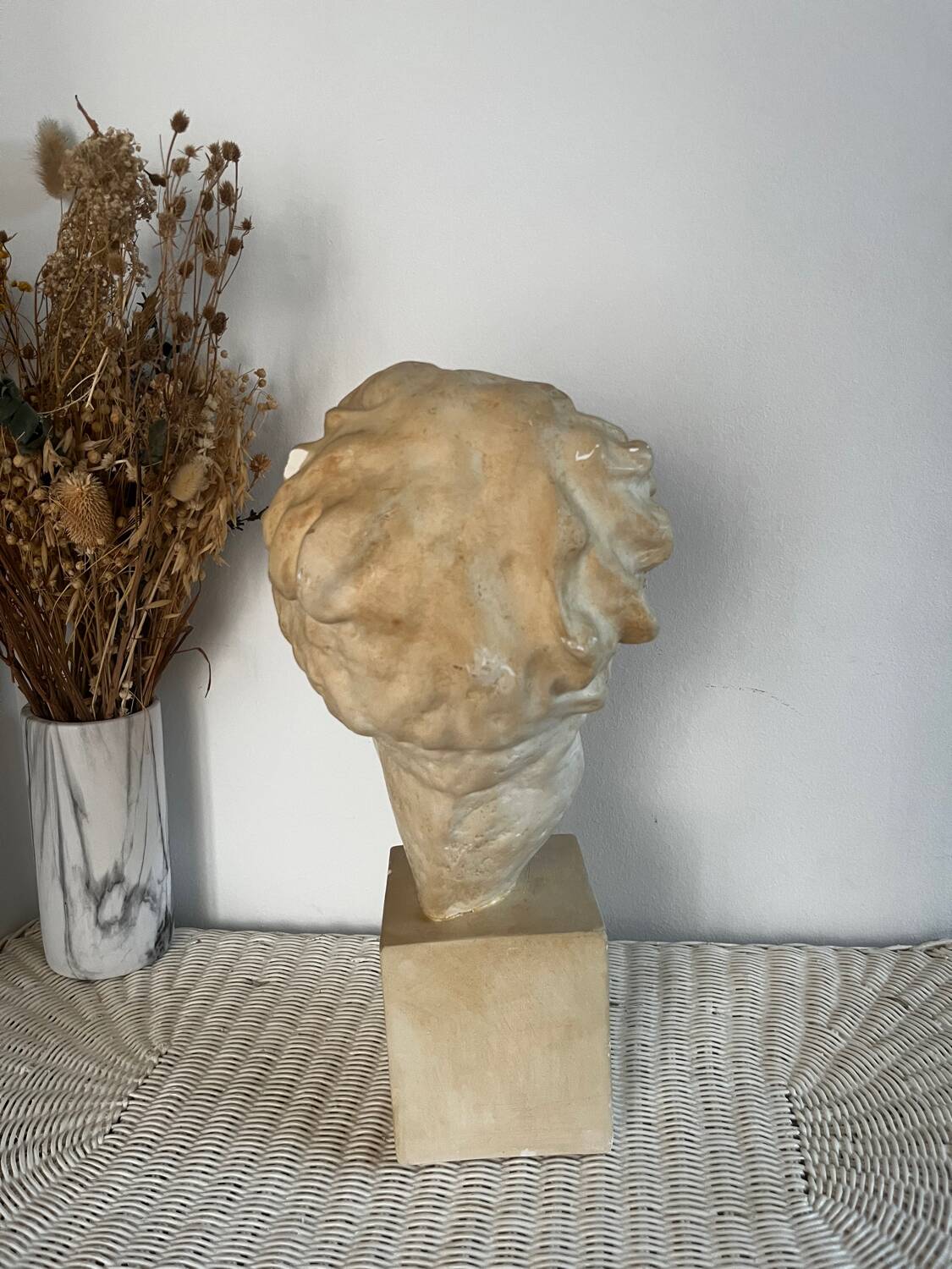 Plaster bust