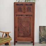 Antique wooden gramophone sideboard Art Deco France 1950