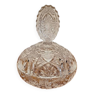 Old cut glass candy box