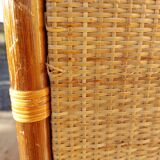 Wicker chest of drawers, canning and bamboo wood