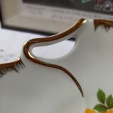 Plat porcelaine de Chauvigny décorée à l'or