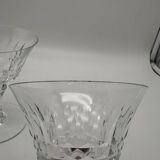 10 crystal champagne glasses, Bacarat, Picadilly model, France