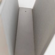 Vintage argent chrome-plated metal magazine rack by Mascagni – perforated, space-age design, Italy 1970s