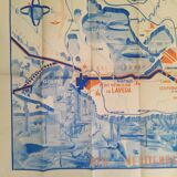 Poster, map of the ports of Marseille