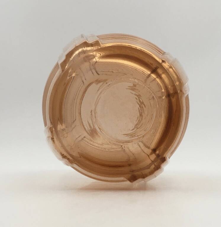 Vase style Art Déco verre moule rose