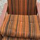 Vintage Scandinavian living room from the 1970s in teak and fabric.