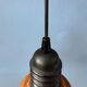 Brown ceramic pendant light Mid-Century, West Germany