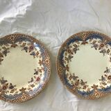 Set of six plates in opaque earthenware Sarreguemines 1875 1900